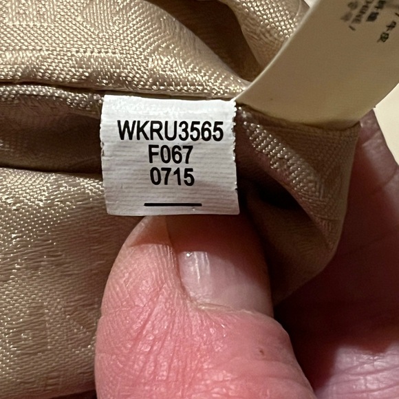 Kate Spade Double or Nothing Canvas Tote Red Cream Dice Bag Authentic - Picture 15 of 15